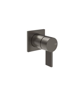 Gessi Inverso Diamantato Mieszacz podtynkowy jednodrożny - element zewnętrzny Black Metal Brushed PVD  73619.707