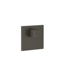 Gessi Inverso Diamantato Mieszacz prysznicowy termostatyczny podtynkowy - element zewnętrzny Black Metal Brushed PVD 43252.707