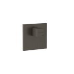 Gessi Inverso Diamantato Mieszacz prysznicowy termostatyczny podtynkowy - element zewnętrzny Black Metal Brushed PVD 43252.707