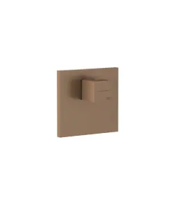 Gessi Inverso Diamantato Mieszacz prysznicowy termostatyczny podtynkowy - element zewnętrzny Copper Brushed PVD 43252.708