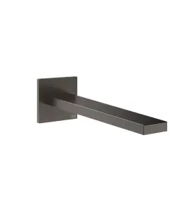 Gessi Inverso Diamantato Wylewka wannowa podtynkowa 198 mm - element zewnętrzny Black Metal Brushed PVD 73102.707
