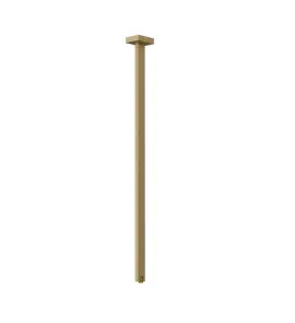 Gessi Inverso Diamantato Wylewka umywalkowa sufitowa (długość na zamówienie) Warm Bronze Brushed PVD 20199.726