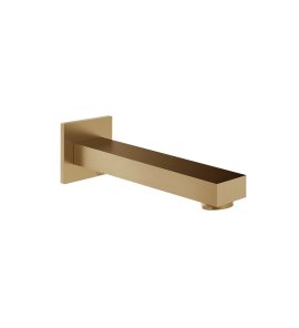 Gessi Inverso Diamantato Wylewka wannowa podtynkowa 180 mm - element zewnętrzny Warm Bronze Brushed PVD 73103.726