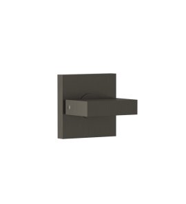 Gessi Inverso Diamantato Zawór odcinający do mieszacza termostatycznego podtynkowego - element zewnętrzny Black Metal Brushed PVD 43264.707