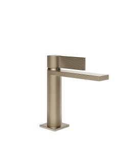 Gessi Inverso Rigato Bateria umywalkowa z korkiem klik-klak Finox Brushed Nickel 73551.149
