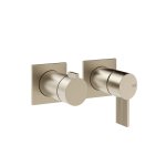 Gessi Inverso Rigato Bateria prysznicowa podtynkowa 2-drożna - element zewnętrzny Finox Brushed Nickel 73538.149