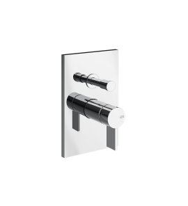 Gessi Inverso Rigato Bateria wannowo-prysznicowa podtynkowa 2-drożna - element zewnętrzny Chrom 73579.031