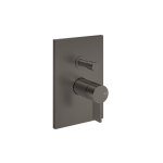 Gessi Inverso Rigato Bateria wannowo-prysznicowa podtynkowa 2-drożna - element zewnętrzny Black Metal Brushed PVD 73579.707