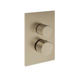 Gessi Inverso Rigato Bateria podtynkowa termostatyczna 3-drożna - element zewnętrzny Finox Brushed Nickel 73537.149