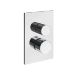 Gessi Inverso Rigato Bateria podtynkowa termostatyczna 3-drożna - element zewnętrzny Chrom 73537.031