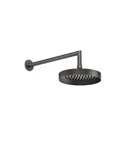 Gessi Inverso Rigato Deszczownica Ø 218 mm z ramieniem ściennym Black Metal Brushed PVD 63548.707