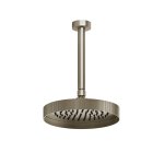 Gessi Inverso Rigato Deszczownica z ramieniem sufitowym (długość regulowana) Finox Brushed Nickel 63550.149