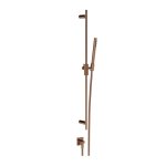 Gessi Inverso Rigato Drążek prysznicowy ze słuchawką, wężem 150 cm oraz przyłączem kątowym Copper Brushed PVD 73541.708