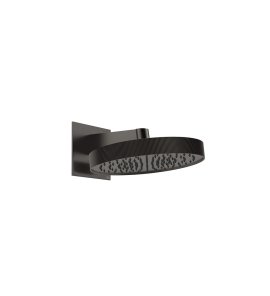 Gessi Inverso Rigato Głowica prysznicowa Ø 300 mm ścienna Black Metal Brushed PVD 63549.707