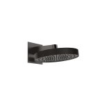 Gessi Inverso Rigato Głowica prysznicowa Ø 300 mm ścienna Black Metal Brushed PVD 63549.707