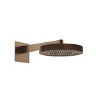 Gessi Inverso Rigato Głowica prysznicowa Ø 300 mm ścienna Copper Brushed PVD 63568.708