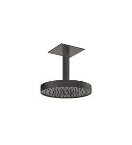 Gessi Inverso Rigato Głowica prysznicowa Ø 300 mm sufitowa Black Metal Brushed PVD 63572.707