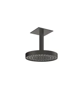 Gessi Inverso Rigato Głowica prysznicowa Ø 300 mm sufitowa Black Metal Brushed PVD 63572.707