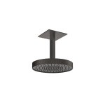 Gessi Inverso Rigato Głowica prysznicowa Ø 300 mm sufitowa Black Metal Brushed PVD 63572.707