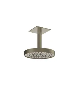 Gessi Inverso Rigato Głowica prysznicowa Ø 300 mm sufitowa (długość regulowana) Finox Brushed Nickel 63570.149