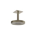 Gessi Inverso Rigato Głowica prysznicowa Ø 300 mm sufitowa (długość regulowana) Finox Brushed Nickel 63570.149