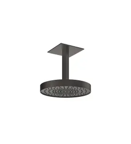 Gessi Inverso Rigato Głowica prysznicowa Ø 300 mm sufitowa (długość regulowana) Black Metal Brushed PVD 63570.707