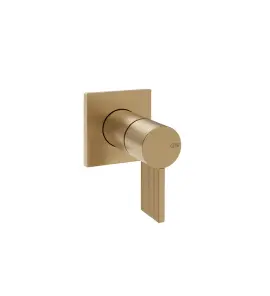 Gessi Inverso Rigato Mieszacz ścienny z jednym wyjściem - element zewnętrzny Warm Bronze Brushed PVD 73509.726