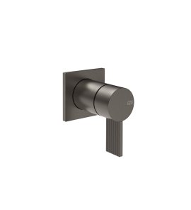Gessi Inverso Rigato Mieszacz podtynkowy jednodrożny - element zewnętrzny Black Metal Brushed PVD 73519.707