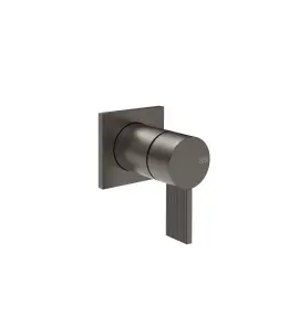 Gessi Inverso Rigato Mieszacz podtynkowy jednodrożny - element zewnętrzny Black Metal Brushed PVD 73519.707