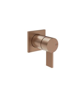 Gessi Inverso Rigato Mieszacz podtynkowy jednodrożny - element zewnętrzny Copper Brushed PVD 73519.708