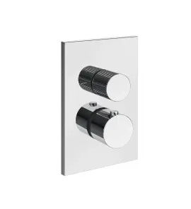 Gessi Inverso Rigato Mieszacz podtynkowy termostatyczny jednodrożny - element zewnętrzny Chrom 73533.031
