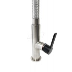 Gessi Mesh Bateria kuchenna jednouchwytowa 1-otworowa Finox/Matte Black 60003.599