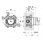 Gessi Mieszacz element podtynkowy chrom 46112.031