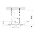Gessi Minimali Deszczownica sufitowa 350x350 mm polished steel 57801.238 / 57801238