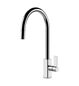 Gessi Monaco Bateria kuchenna z obrotową i wyciąganą wylewką Chrom 17163.031