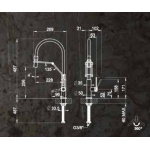 Gessi Officine Bateria kuchenna jednouchwytowa 1-otworowa Chrom 60055.031