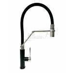      Gessi Officine Bateria kuchenna jednouchwytowa 1-otworowa Finox/Matte Black 60055.599