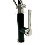      Gessi Officine Bateria kuchenna jednouchwytowa 1-otworowa Finox/Matte Black 60055.599