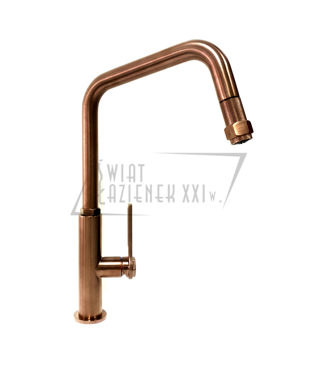 Gessi Officine Bateria kuchenna jednouchwytowa Copper Brushed 60053.708