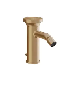 Gessi Origini Bateria bidetowa jednootworowa z korkiem warm bronze brushed pvd 66007.726