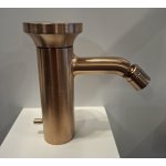 Gessi Origini Bateria bidetowa jednootworowa z korkiem warm bronze brushed pvd 66007.726