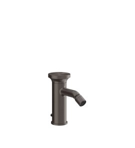 Gessi Origini Bateria bidetowa jednootworowa z korkiem Black Metal Brushed PVD 66007.707