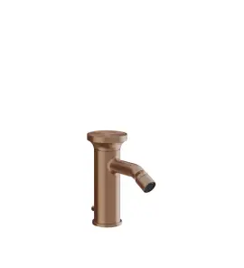 Gessi Origini Bateria bidetowa jednootworowa z korkiem Copper Brushed PVD 66007.708