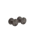 Gessi Origini Bateria natryskowa 2-otworowa podtynkowa - element zewnętrzny Black Metal Brushed PVD 66079.707
