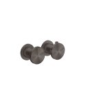 Gessi Origini Bateria natryskowa termostatyczna 2-otworowa podtynkowa 2-drożna - element zewnętrzny Black Metal Brushed PVD 66134.707