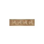 Gessi Origini Bateria natryskowa termostatyczna 4-uchwytowa podtynkowa 2-drożna - element zewnętrzny Warm Bronze Brushed PVD 66222.726