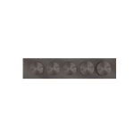 Gessi Origini Bateria natryskowa termostatyczna 5-uchwytowa podtynkowa 3-drożna - element zewnętrzny Black Metal Brushed PVD 66224.707