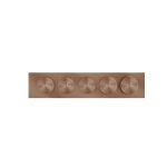 Gessi Origini Bateria natryskowa termostatyczna 5-uchwytowa podtynkowa 3-drożna - element zewnętrzny Copper Brushed PVD 66224.708