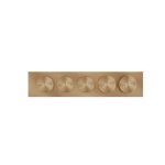 Gessi Origini Bateria natryskowa termostatyczna 5-uchwytowa podtynkowa 3-drożna - element zewnętrzny Warm Bronze Brushed PVD 66224.726