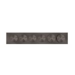 Gessi Origini Bateria natryskowa termostatyczna 6-uchwytowa podtynkowa 4-drożna - element zewnętrzny Black Metal Brushed PVD 66226.707